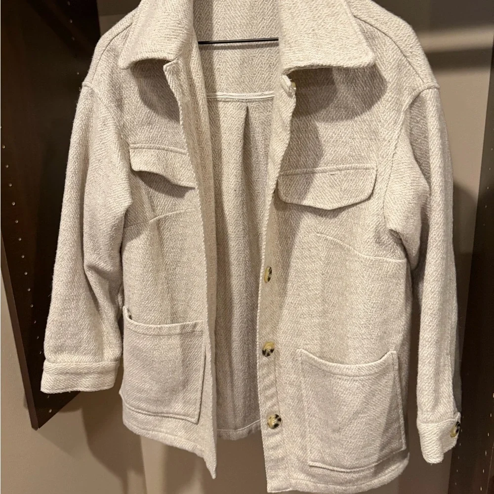 ASOS Cream Utility Jacket - Picture 2 of 4